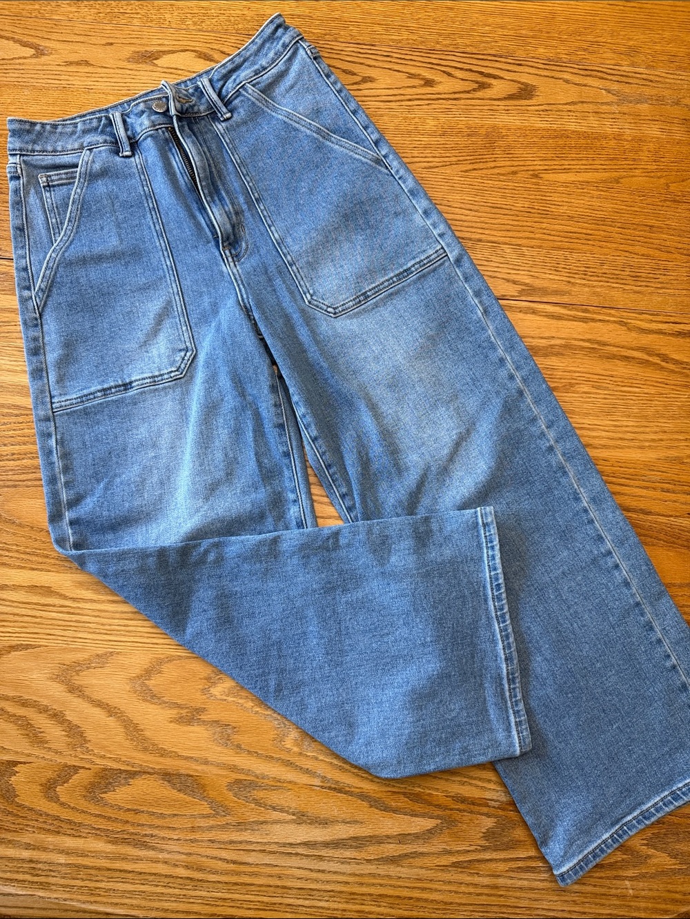 Just USA Alicia High Rise Cropped Wide-Leg Jeans
